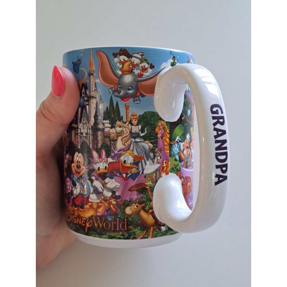 Disney Parks "Grandpa" Mug  Classic Pixar Ceramic Authentic Original 14 Oz